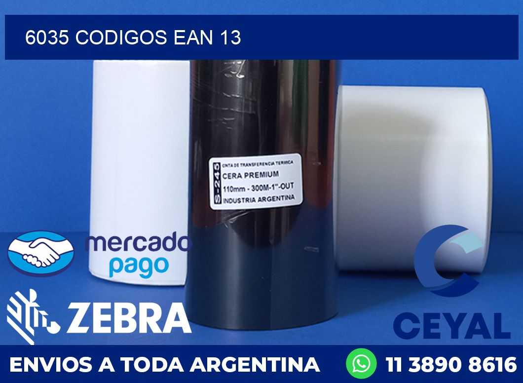 6035 CODIGOS EAN 13