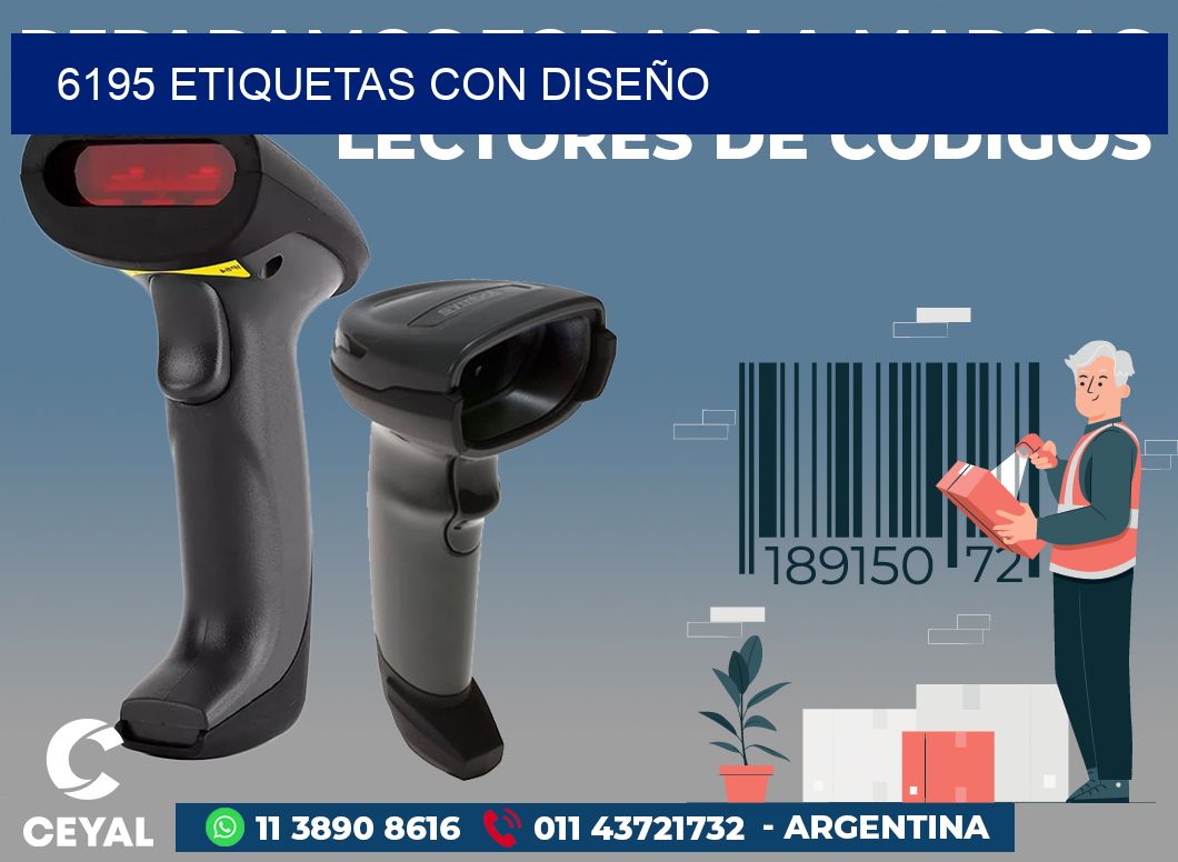 6195 ETIQUETAS CON DISEÑO
