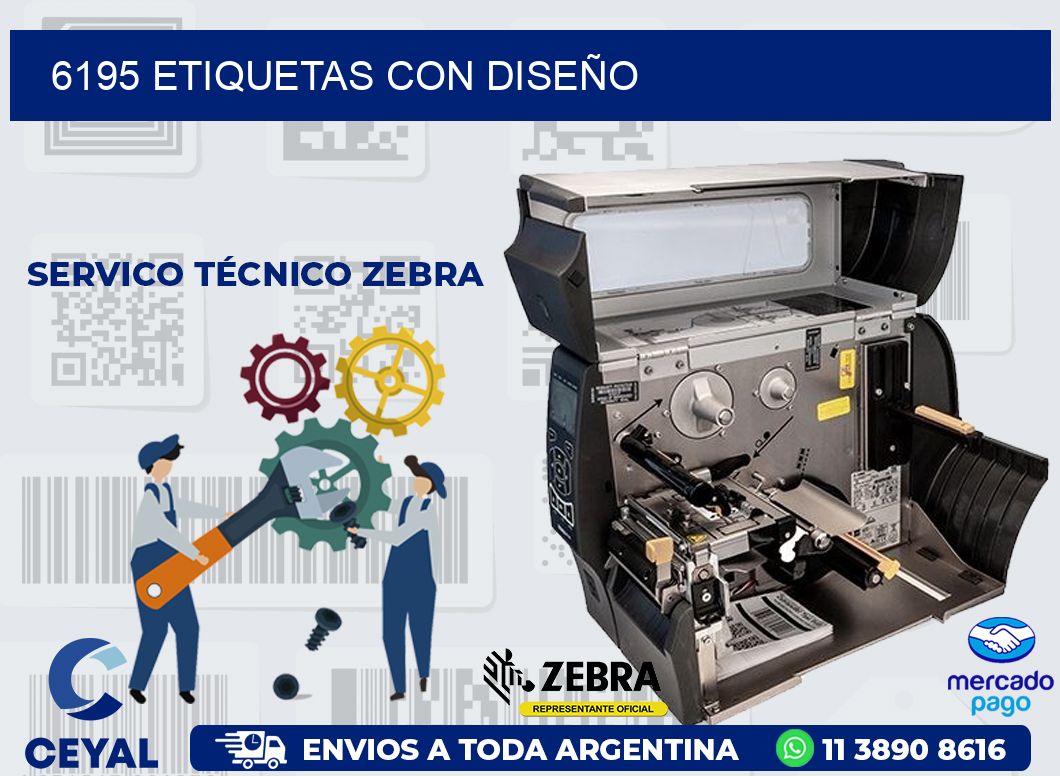 6195 ETIQUETAS CON DISEÑO