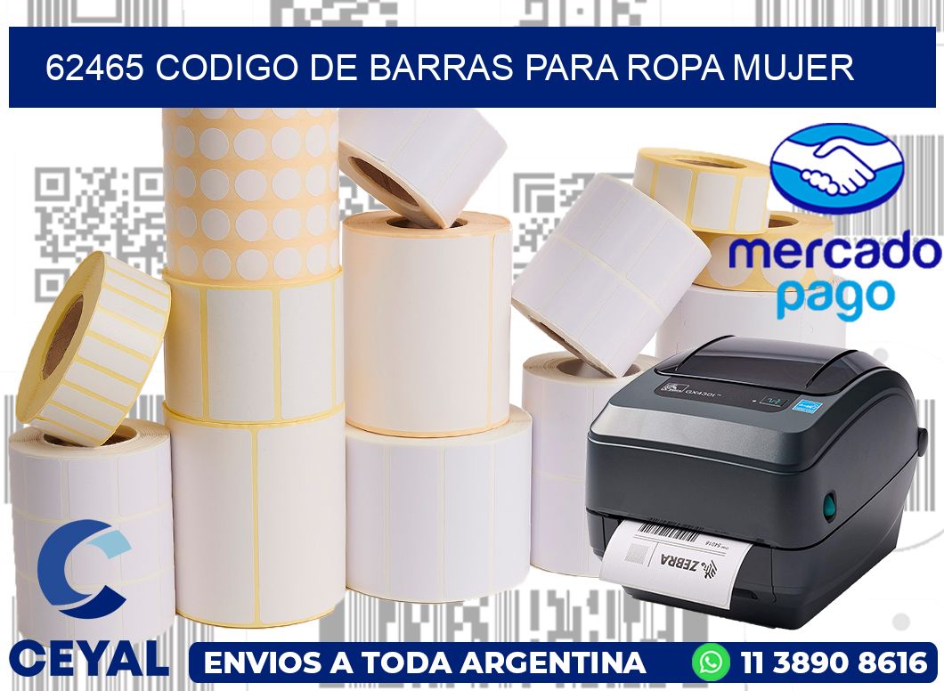 62465 CODIGO DE BARRAS PARA ROPA MUJER