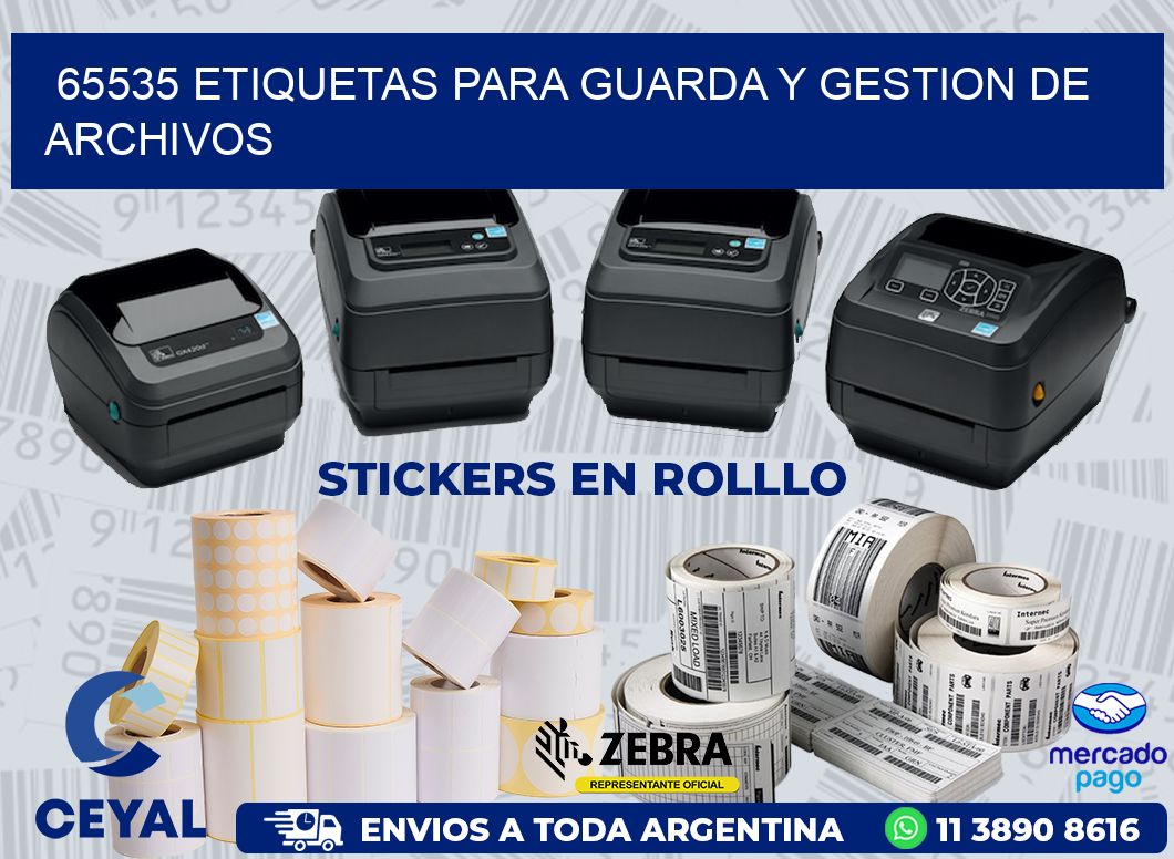 65535 ETIQUETAS PARA GUARDA Y GESTION DE ARCHIVOS
