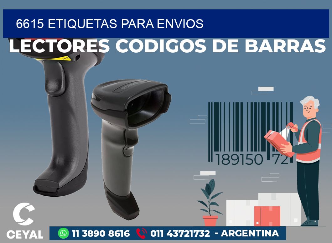 6615 ETIQUETAS PARA ENVIOS