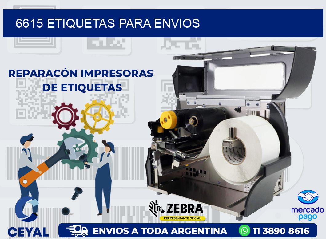 6615 ETIQUETAS PARA ENVIOS