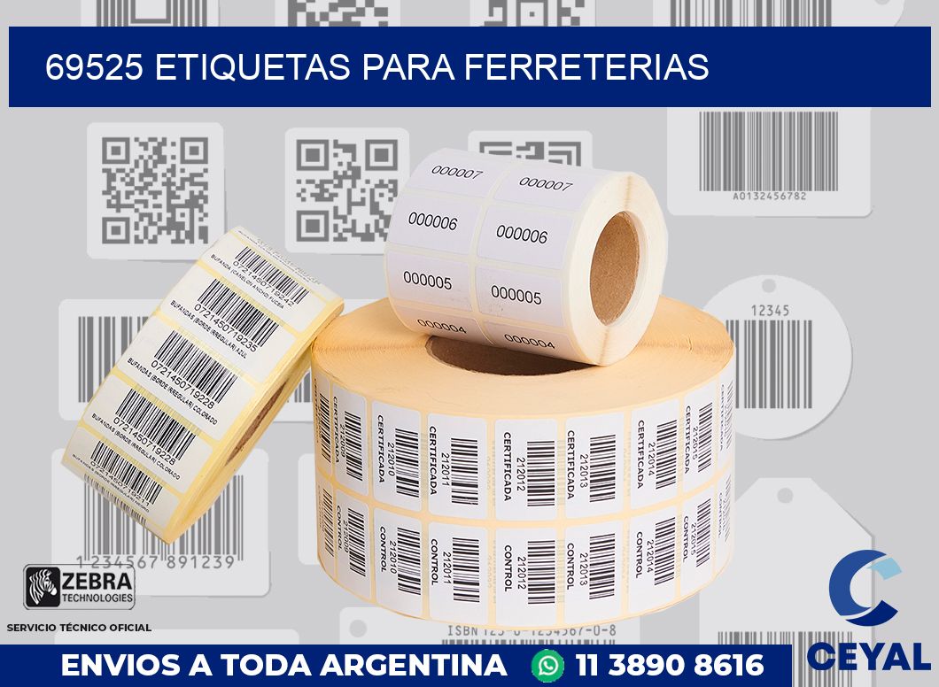 69525 ETIQUETAS PARA FERRETERIAS