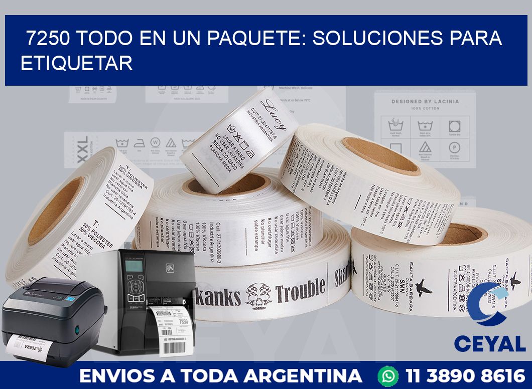7250 TODO EN UN PAQUETE: SOLUCIONES PARA ETIQUETAR