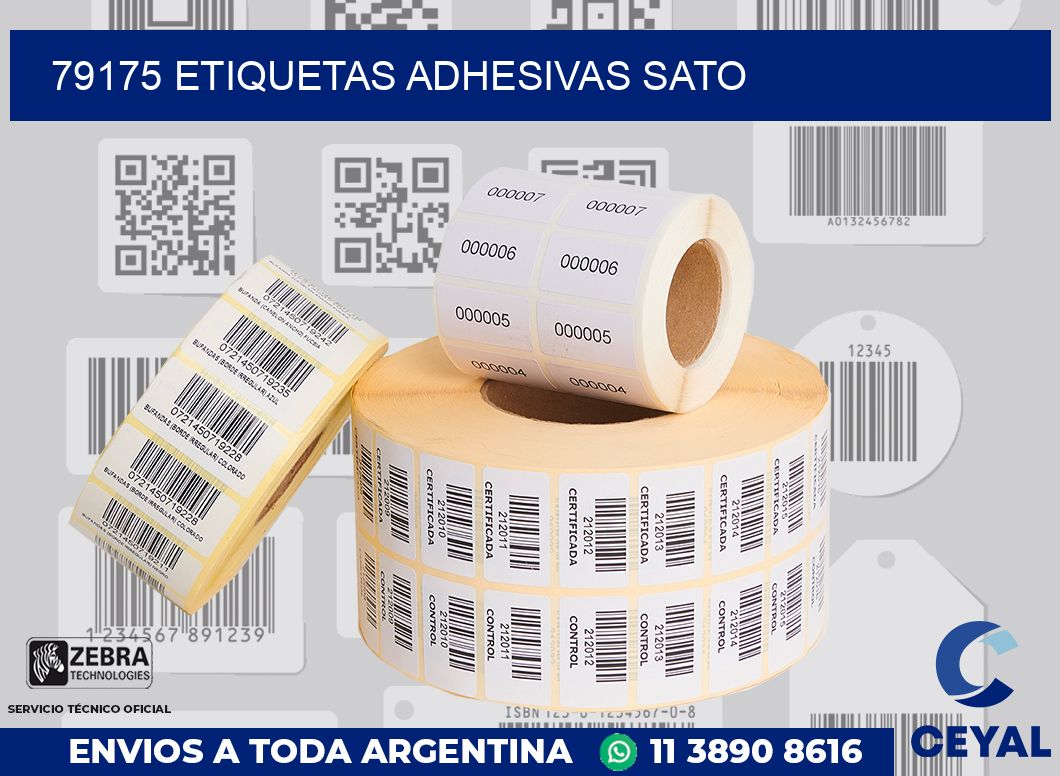 79175 ETIQUETAS ADHESIVAS SATO