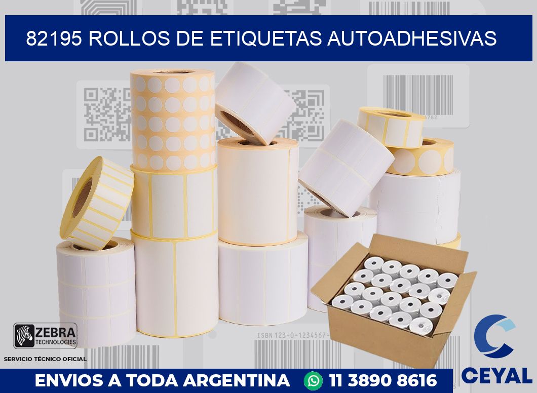 82195 ROLLOS DE ETIQUETAS AUTOADHESIVAS