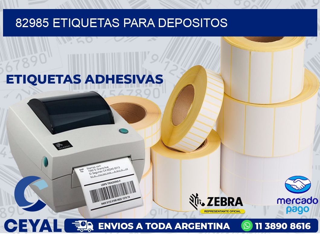 82985 ETIQUETAS PARA DEPOSITOS