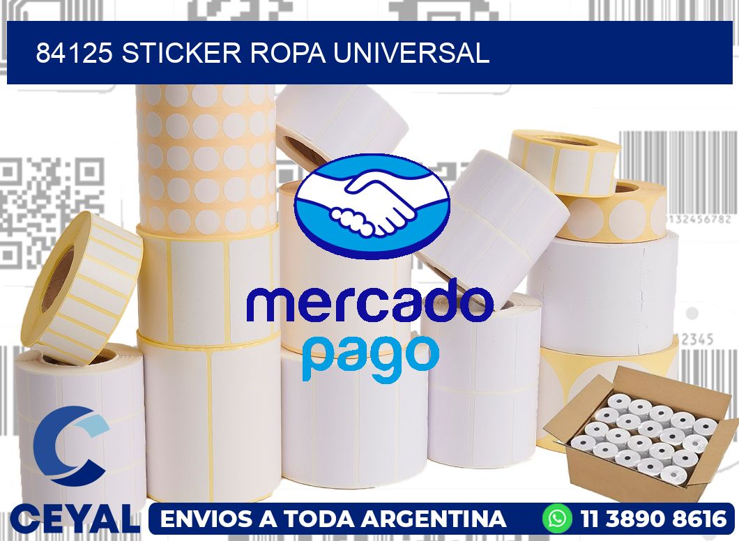 84125 STICKER ROPA UNIVERSAL
