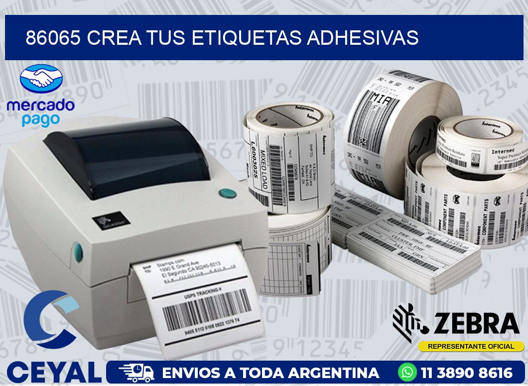 86065 CREA TUS ETIQUETAS ADHESIVAS