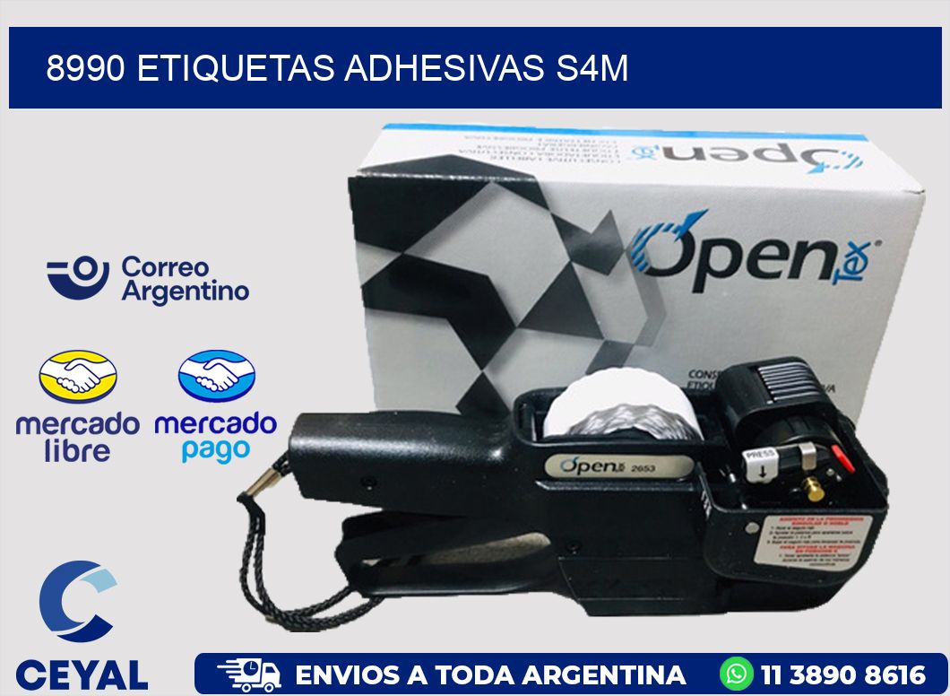8990 ETIQUETAS ADHESIVAS S4M