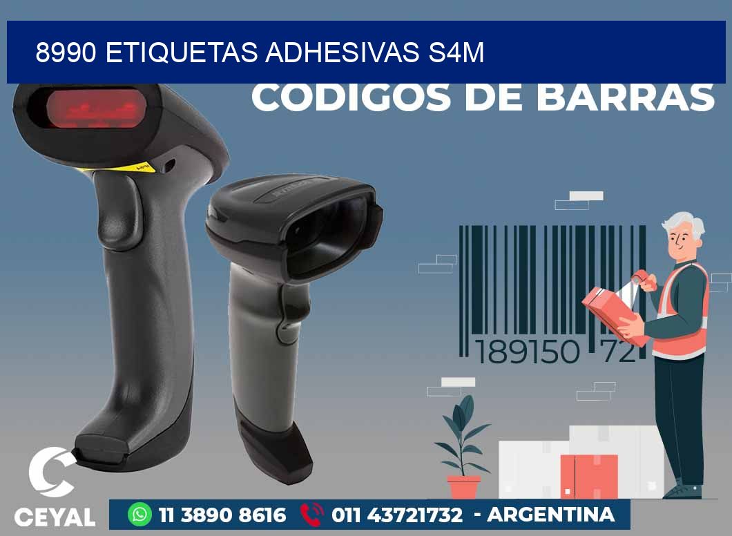 8990 ETIQUETAS ADHESIVAS S4M