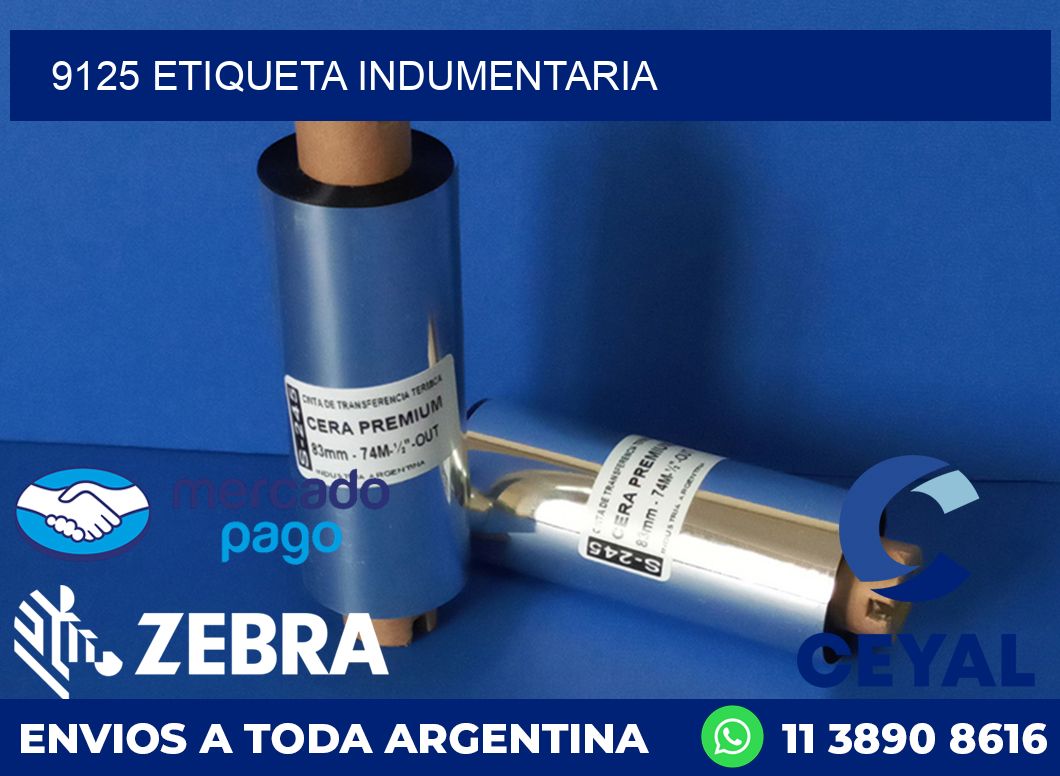 9125 ETIQUETA INDUMENTARIA