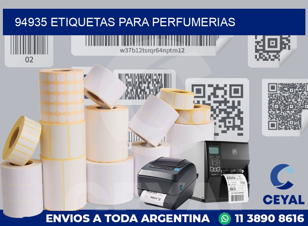 94935 ETIQUETAS PARA PERFUMERIAS