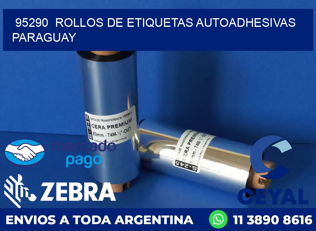 95290  ROLLOS DE ETIQUETAS AUTOADHESIVAS PARAGUAY