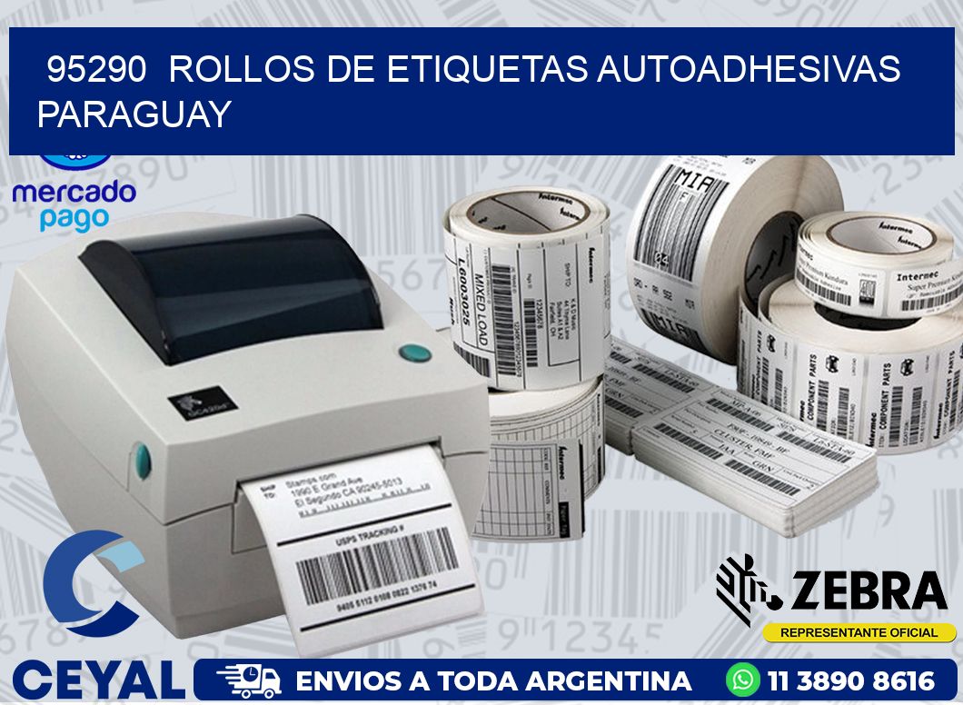 95290  ROLLOS DE ETIQUETAS AUTOADHESIVAS PARAGUAY