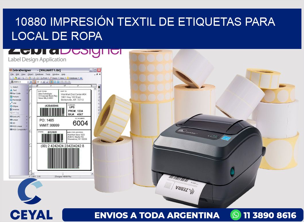 10880 IMPRESIÓN TEXTIL DE ETIQUETAS PARA LOCAL DE ROPA