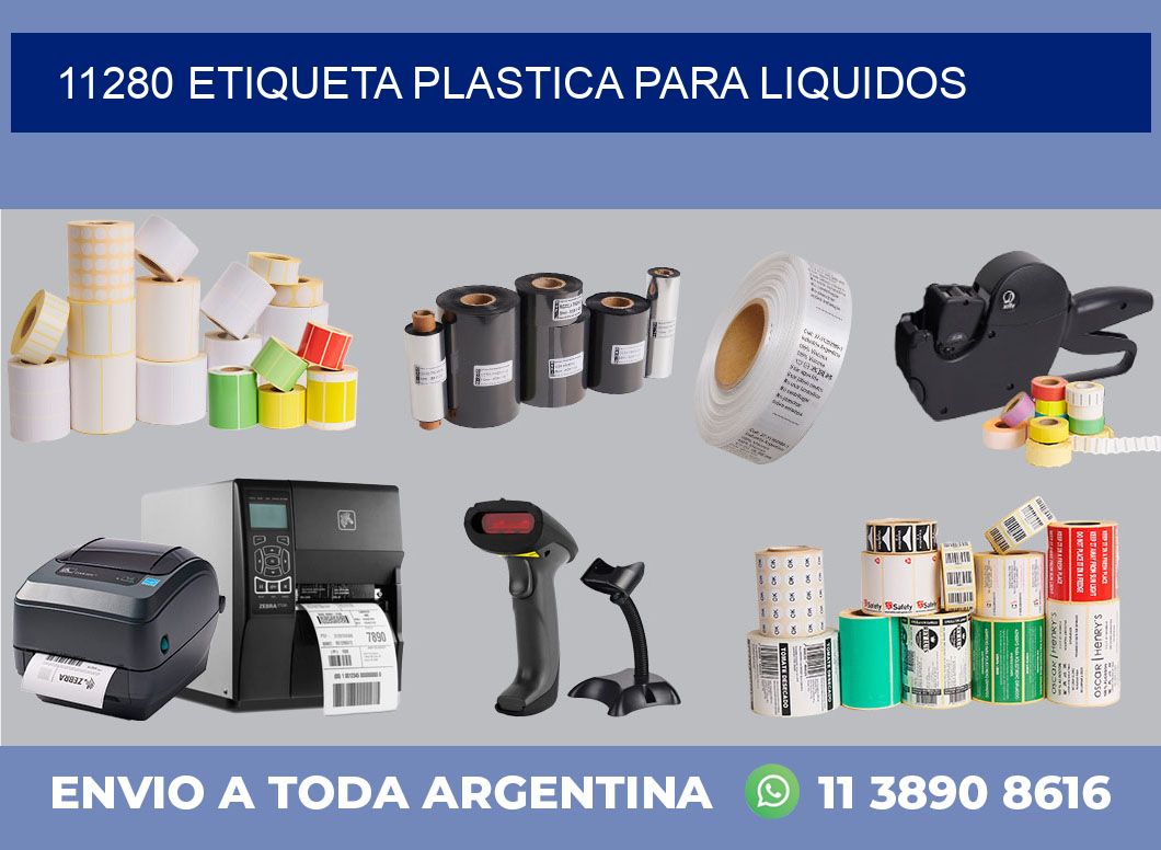 11280 ETIQUETA PLASTICA PARA LIQUIDOS
