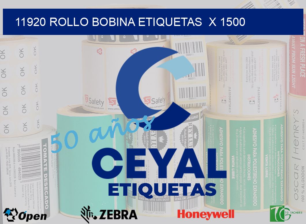11920 Rollo bobina etiquetas  x 1500