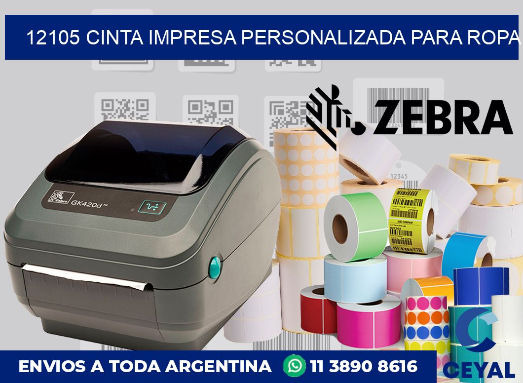 12105 CINTA IMPRESA PERSONALIZADA PARA ROPA