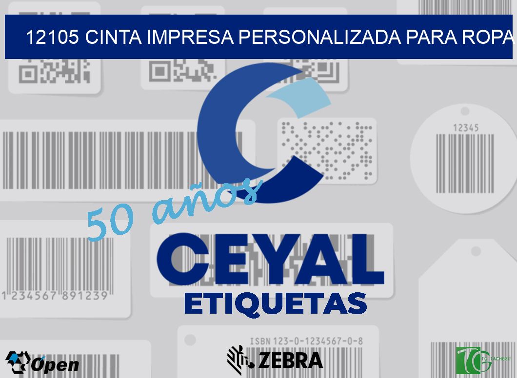 12105 CINTA IMPRESA PERSONALIZADA PARA ROPA