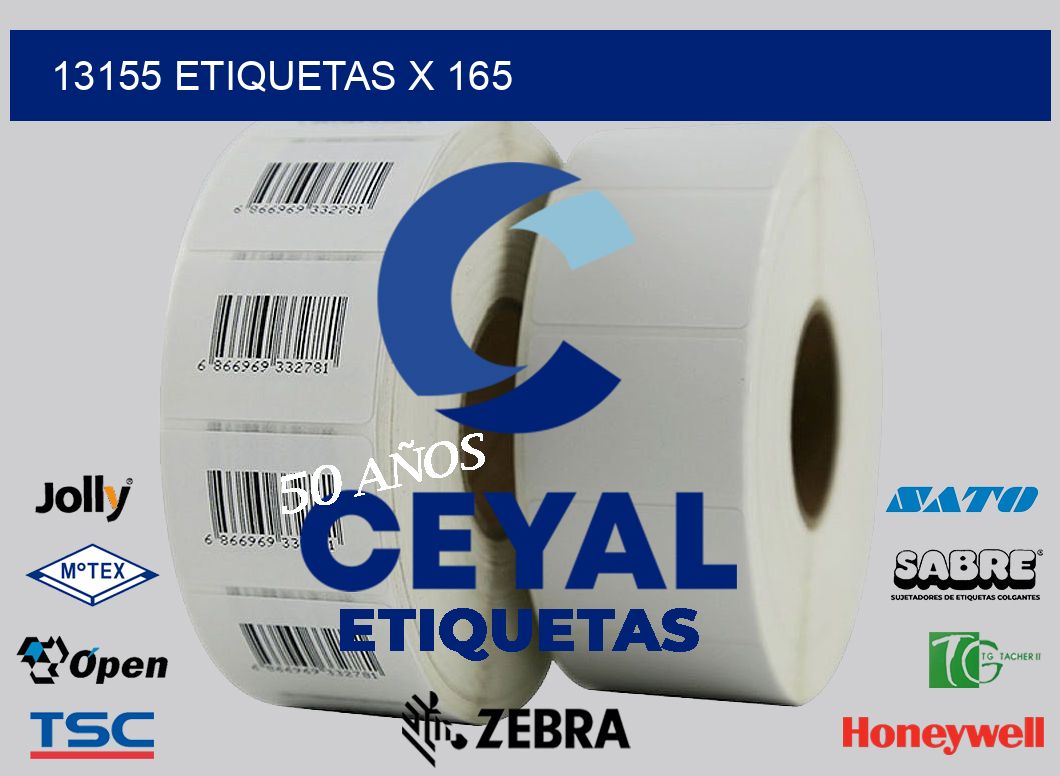 13155 Etiquetas x 165