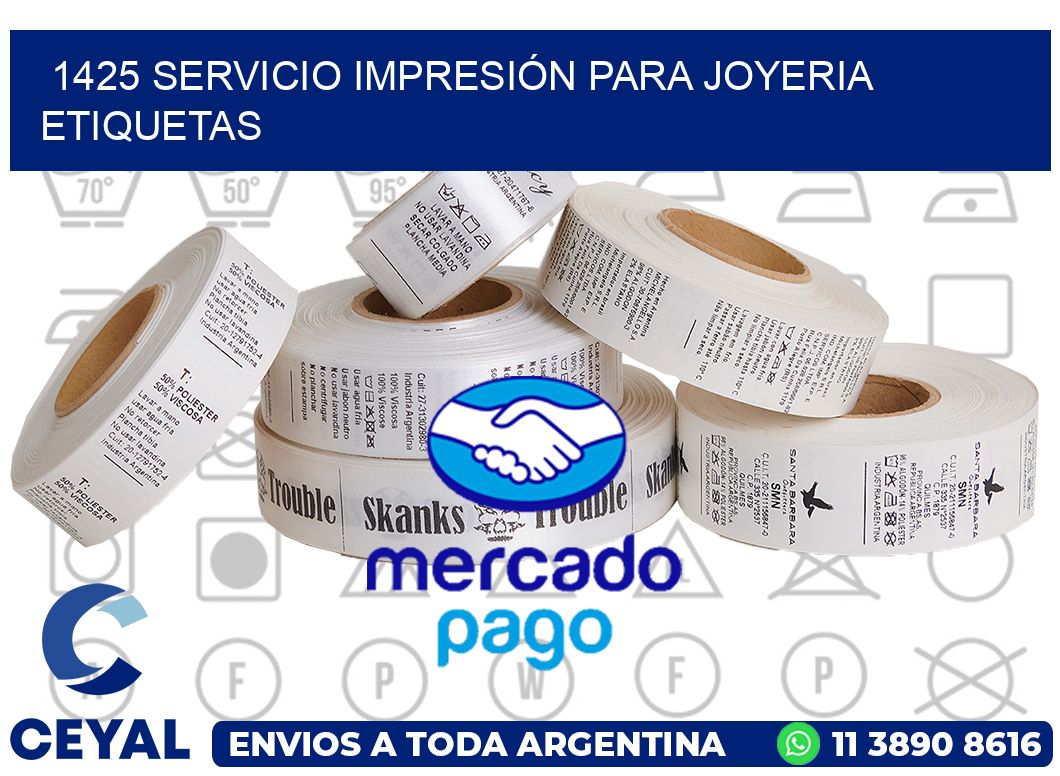 1425 SERVICIO IMPRESIÓN PARA JOYERIA ETIQUETAS
