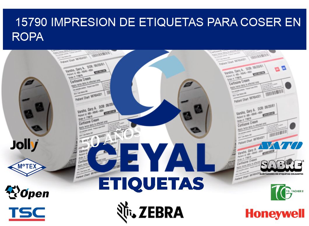 15790 IMPRESION DE ETIQUETAS PARA COSER EN ROPA