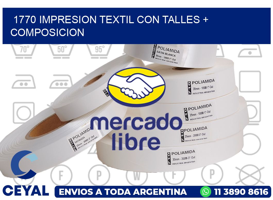 1770 IMPRESION TEXTIL CON TALLES + COMPOSICION