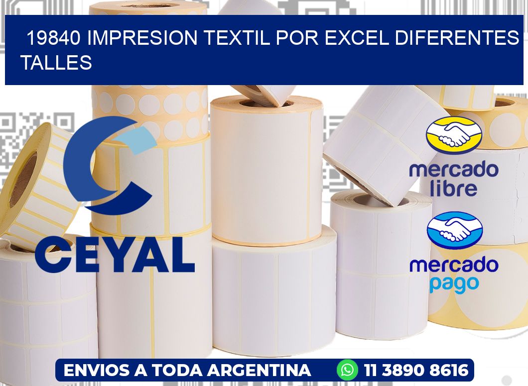 19840 IMPRESION TEXTIL POR EXCEL DIFERENTES TALLES