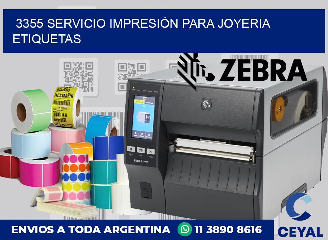 3355 SERVICIO IMPRESIÓN PARA JOYERIA ETIQUETAS