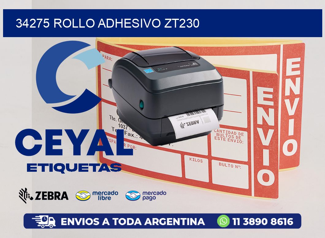 34275 ROLLO ADHESIVO ZT230
