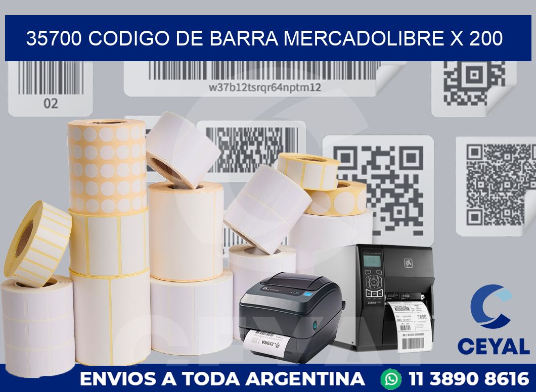 35700 codigo de barra mercadolibre x 200