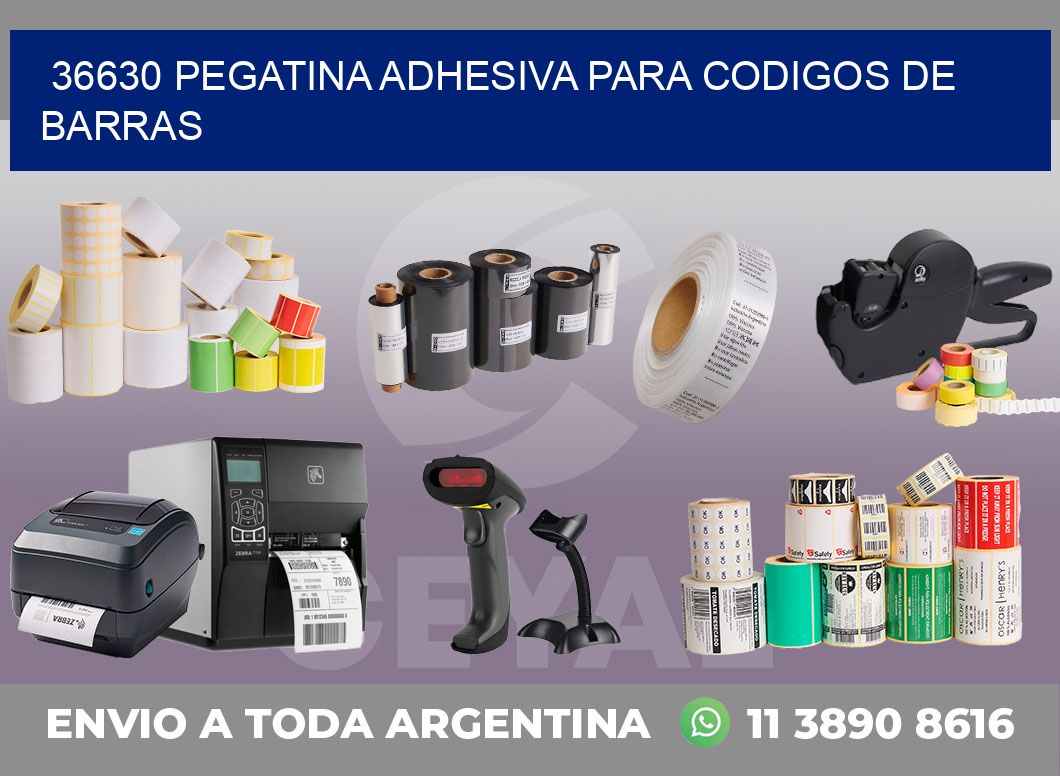 36630 PEGATINA ADHESIVA PARA CODIGOS DE BARRAS