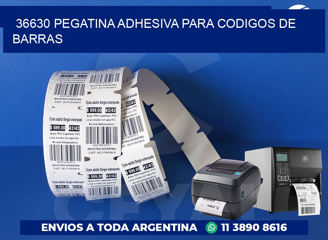 36630 PEGATINA ADHESIVA PARA CODIGOS DE BARRAS
