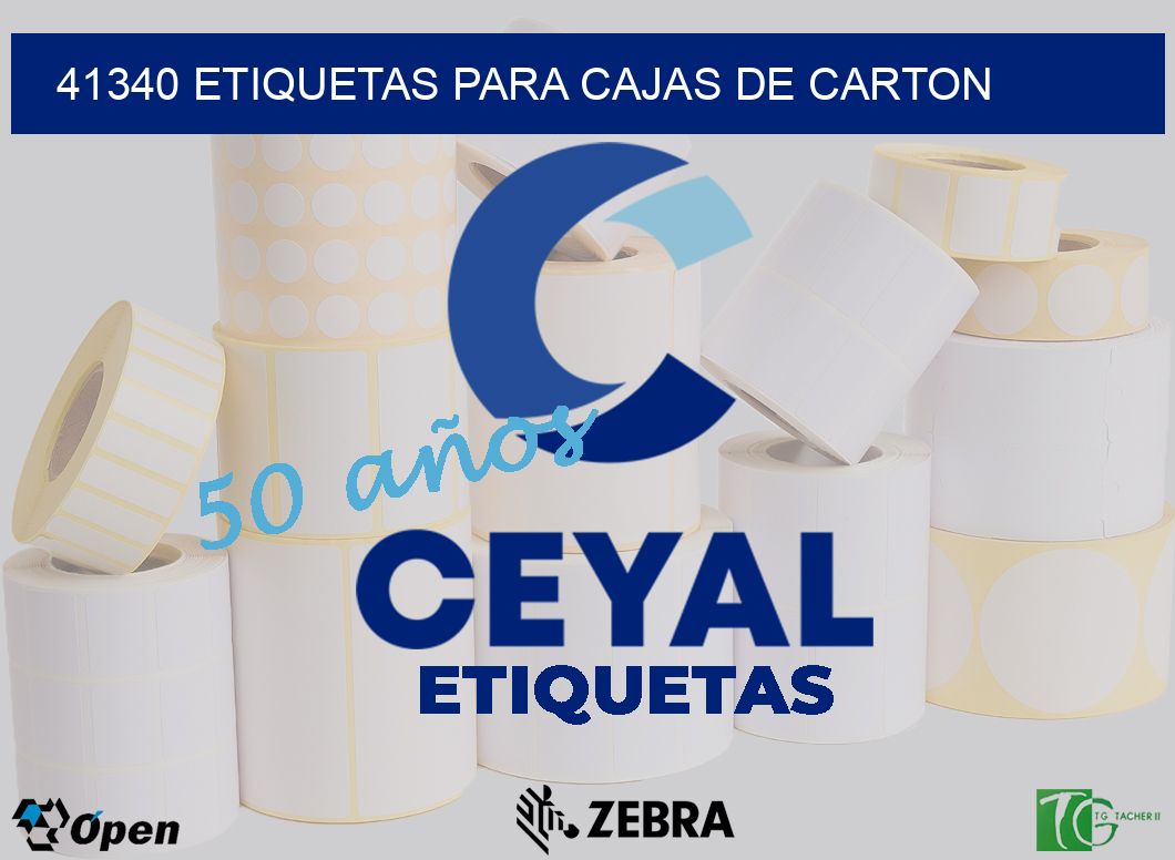 41340 ETIQUETAS PARA CAJAS DE CARTON
