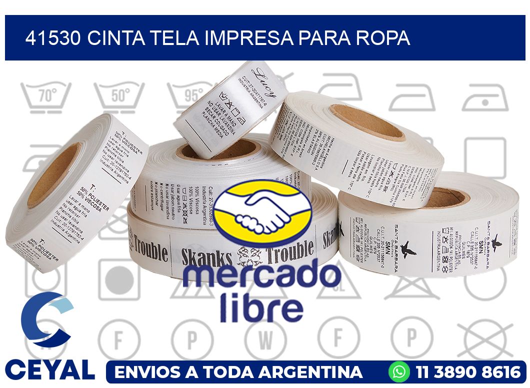 41530 CINTA TELA IMPRESA PARA ROPA