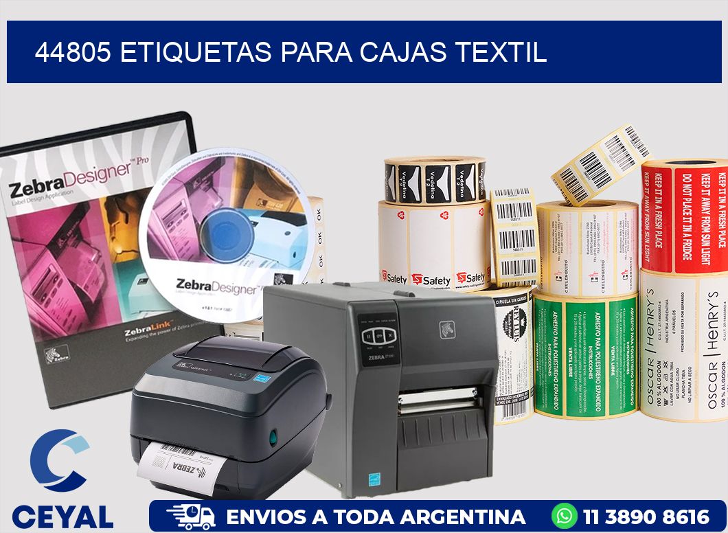 44805 ETIQUETAS PARA CAJAS TEXTIL