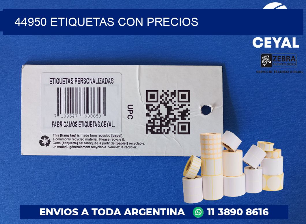 44950 ETIQUETAS CON PRECIOS
