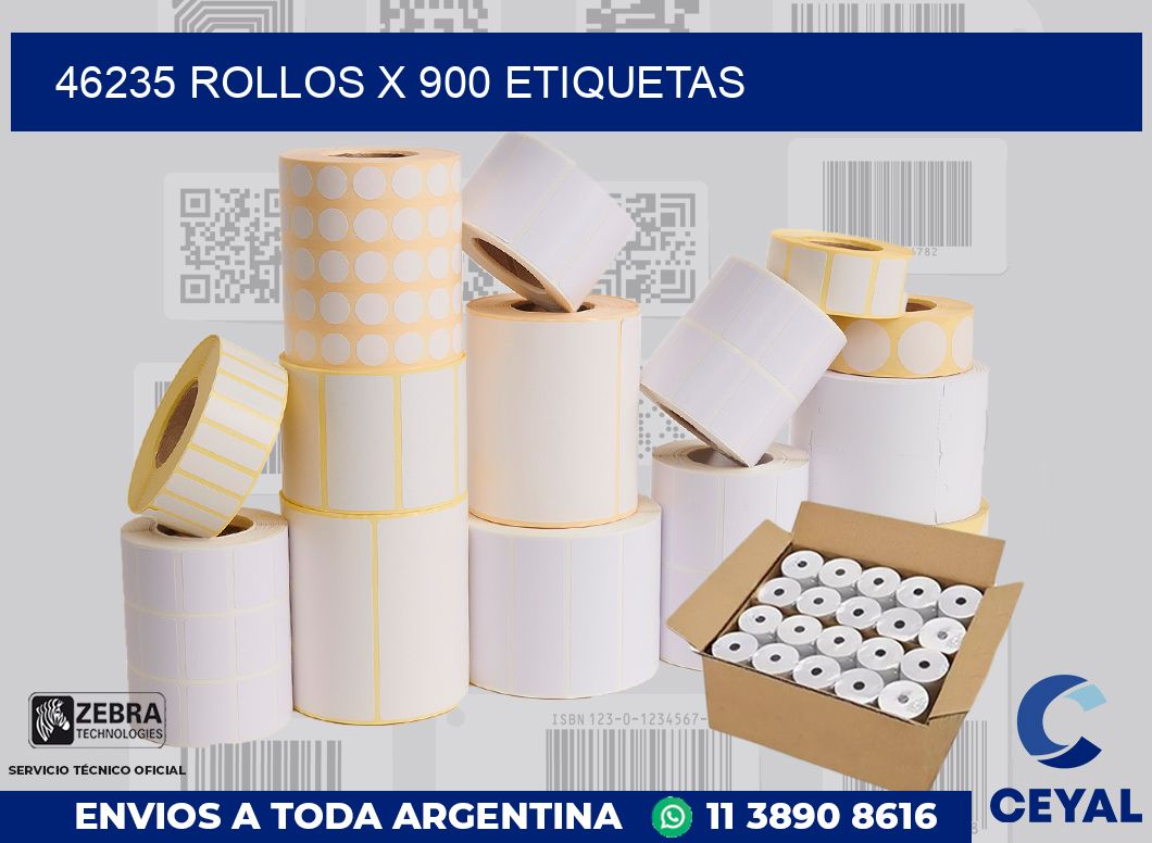 46235 Rollos x 900 etiquetas