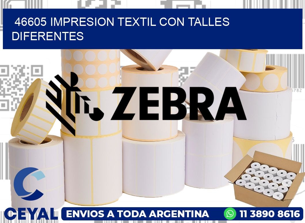 46605 IMPRESION TEXTIL CON TALLES DIFERENTES