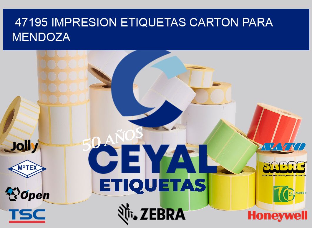 47195 IMPRESION ETIQUETAS CARTON PARA MENDOZA