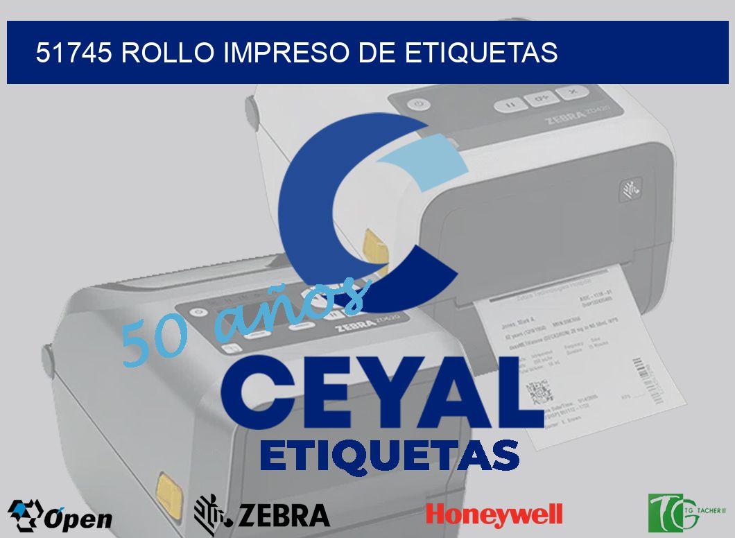 51745 ROLLO IMPRESO DE ETIQUETAS
