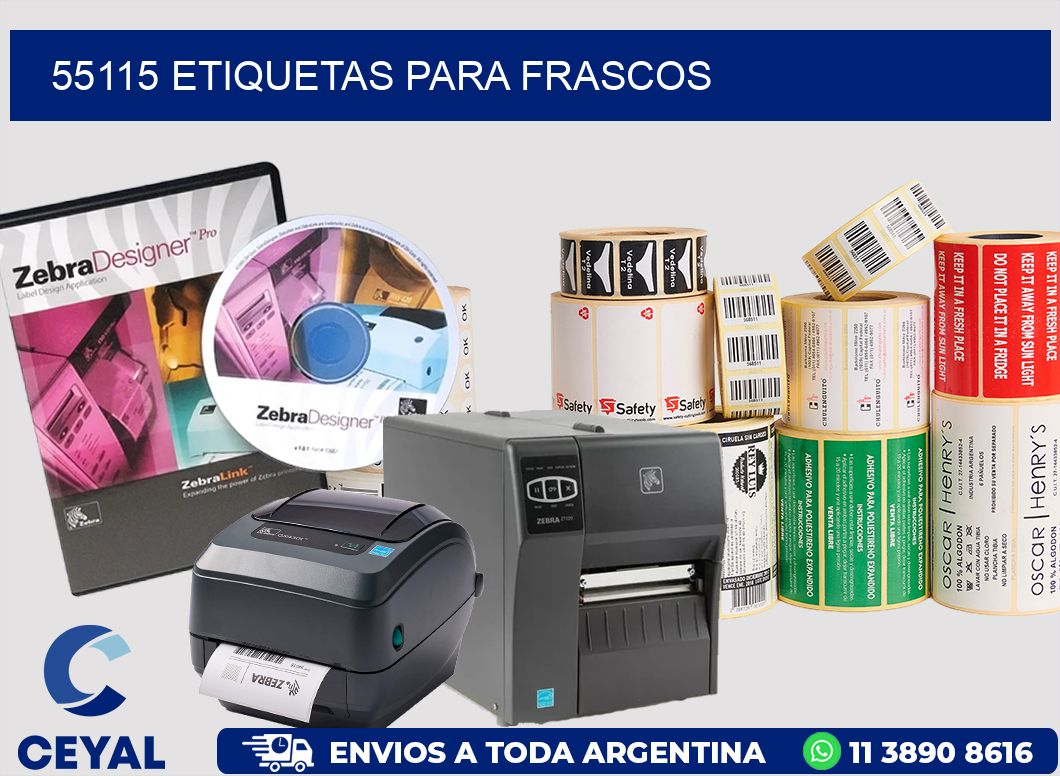 55115 ETIQUETAS PARA FRASCOS