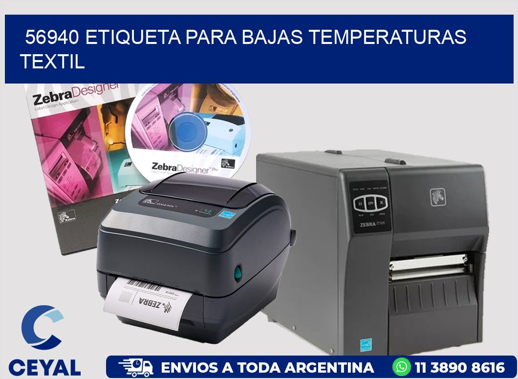 56940 ETIQUETA PARA BAJAS TEMPERATURAS TEXTIL