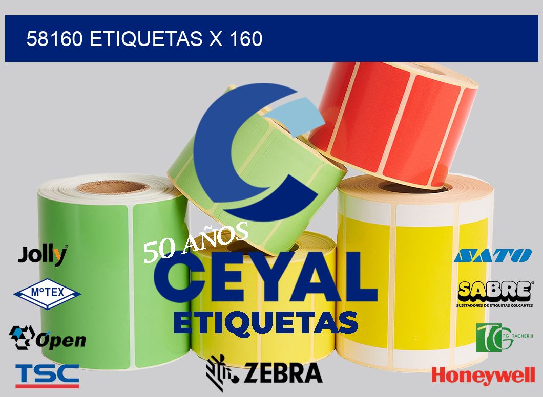 58160 Etiquetas x 160