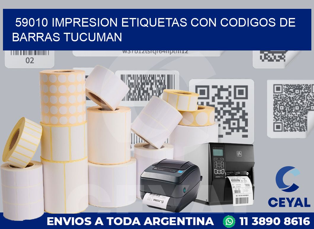 59010 IMPRESION ETIQUETAS CON CODIGOS DE BARRAS TUCUMAN