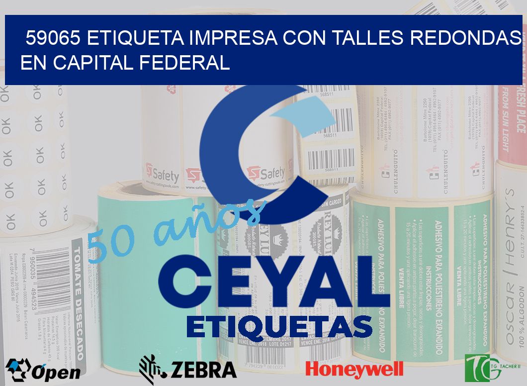 59065 ETIQUETA IMPRESA CON TALLES REDONDAS EN CAPITAL FEDERAL