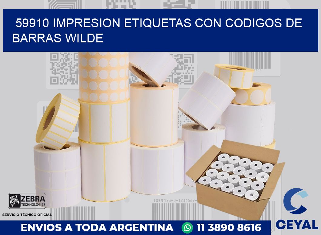 59910 IMPRESION ETIQUETAS CON CODIGOS DE BARRAS WILDE