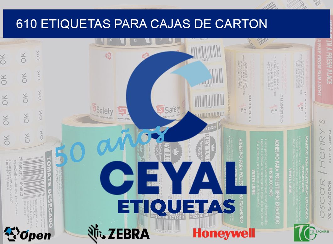 610 ETIQUETAS PARA CAJAS DE CARTON
